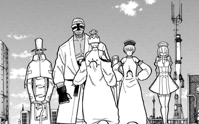 White Clads in Fire Force