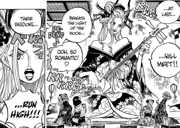 Black Maria singing One Piece Chapter 992