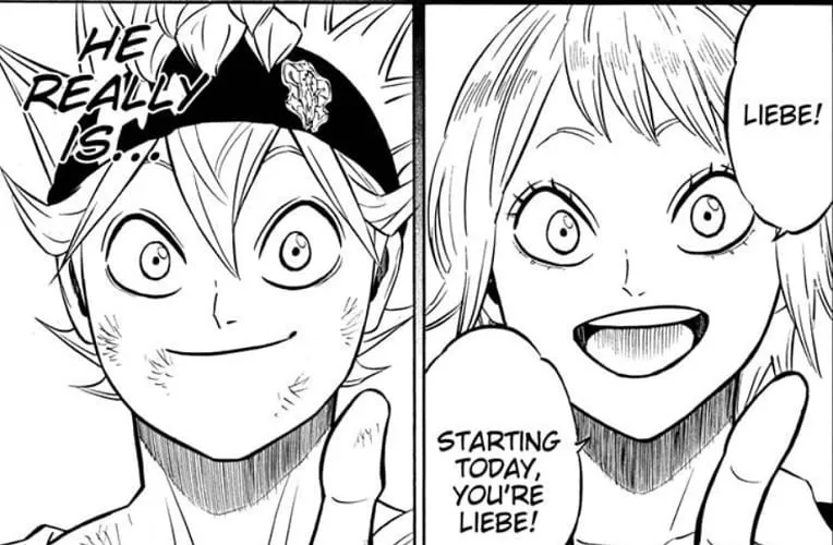 The resemblance of Asta with his mother