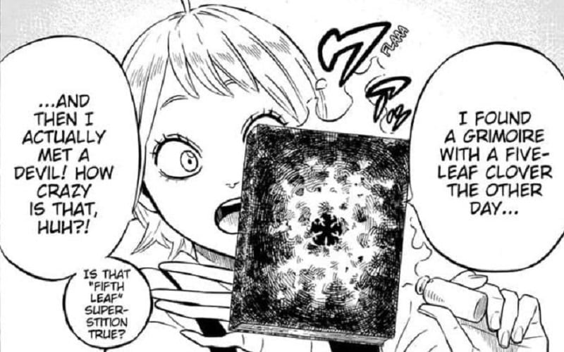 Licita with the five-leaf grimoire