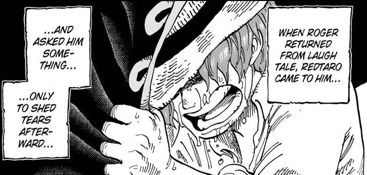 Shanks cries in One Piece chapter 968