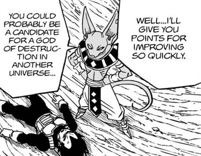 Vegeta could become a candidate for a God of Destruction in another universe