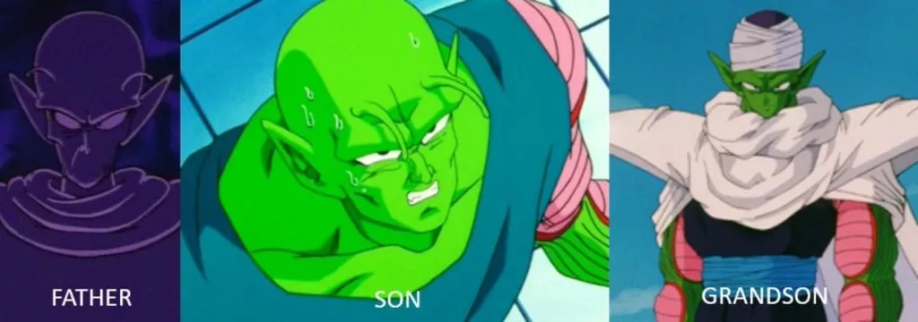 Piccolo's father and grandfather