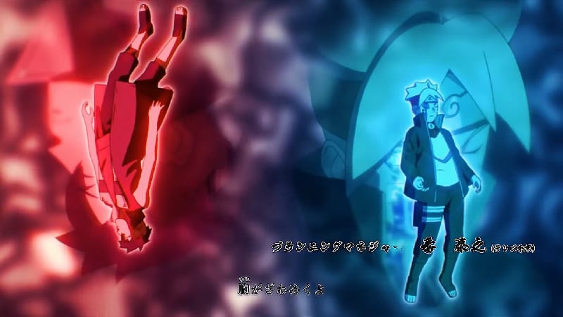 Kawaki and Boruto in the same symbolism as Naruto and Sasuke in Bluebird