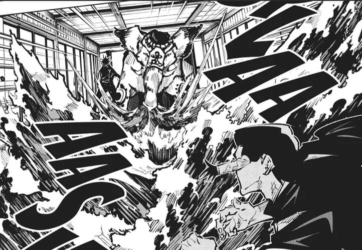 Noritoshi Kamo faces the attack of Max Elephant
