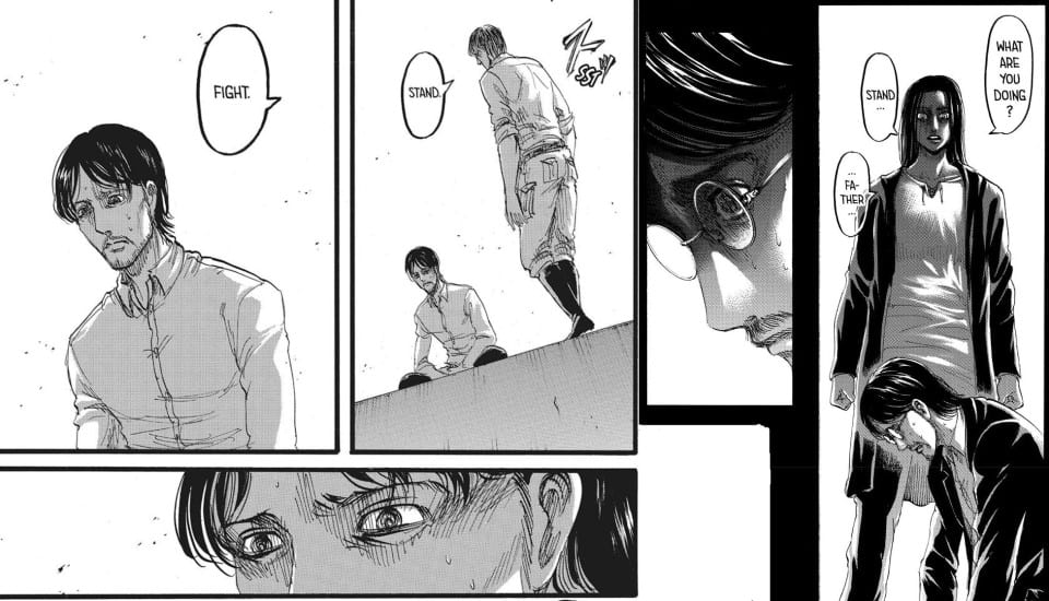 Parallels between Eren and Kruger in telling Grisha to do his job