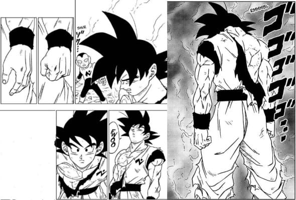 Goku calming down to use MUI