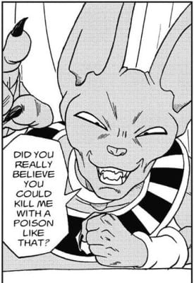 Poison doesn't affect Beerus