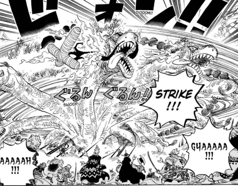 Diable Jambe Rotisserie Strike - Sanji's new move from One Piece chapter 1015. 