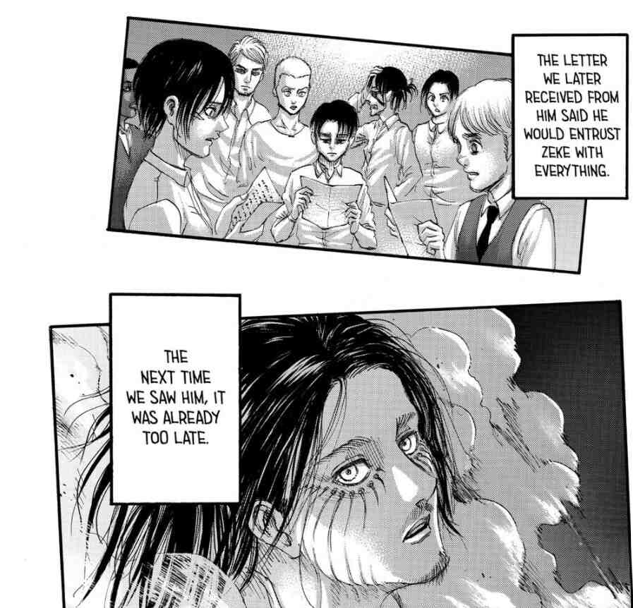 Eren goes rogue on his own
Attack on Titan Manga, Chapter 123