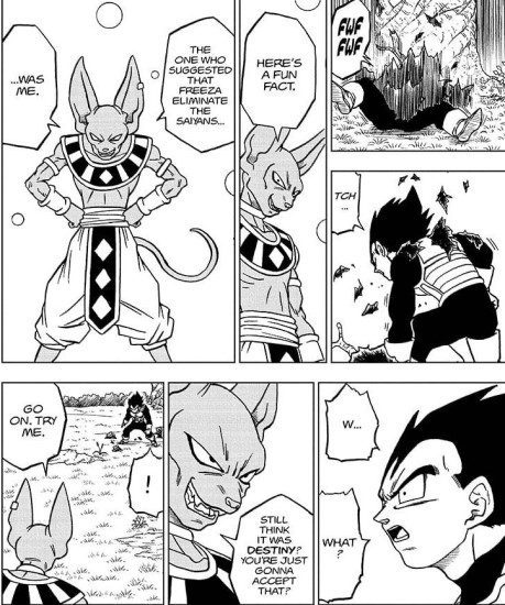 Dragon Ball Super Chapter 74 Breakdown: Beerus dropping a bomb on Vegeta's emotions