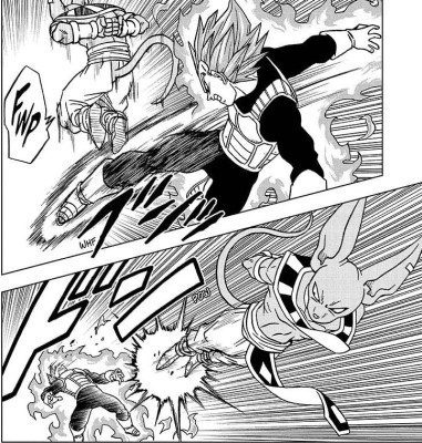 Vegeta was no match against Beerus in chapter 69