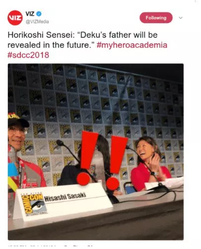 Deku's dad San Diego Comic Con 2018