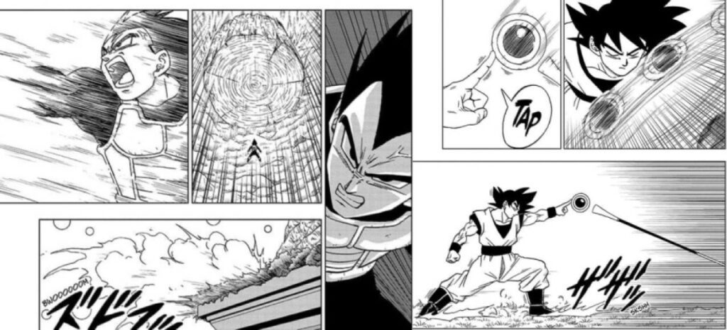 Vegeta going through the destruction way whereas Goku in the instinct way
