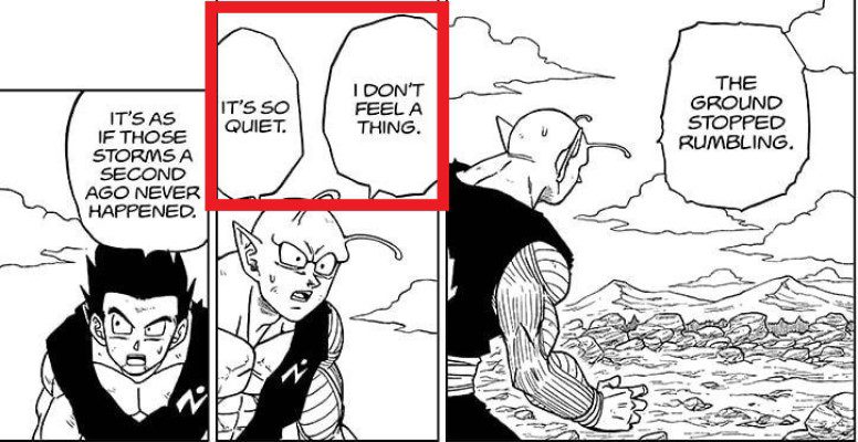 Piccolo and Gohan's reaction to Goku's MUI transformation