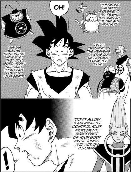 Ultra Instinct hinted at by Goku's teachers from the beginning