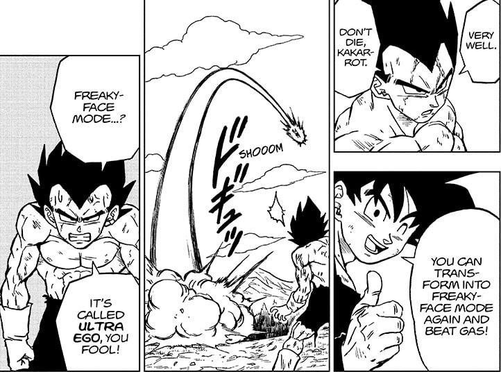 DBS Chapter 78 Breakdown: Goku teasing Vegeta's Ultra Ego form