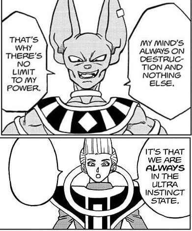 Whis and Beerus are always in their speciality state