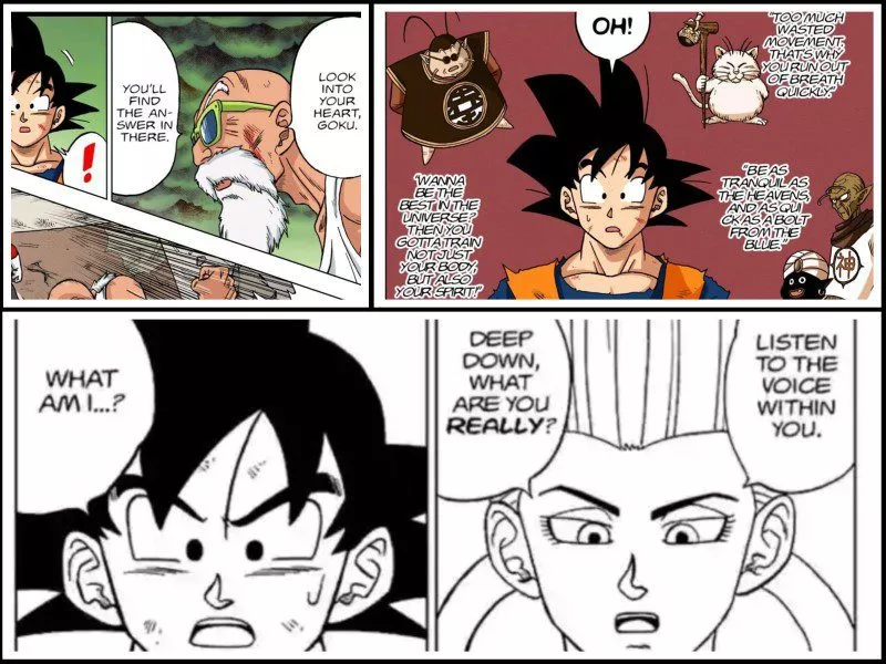 Goku's teachers are molding him towards Ultra Instinct perfection