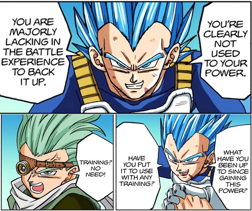 Vegeta says experience and training > just raw power