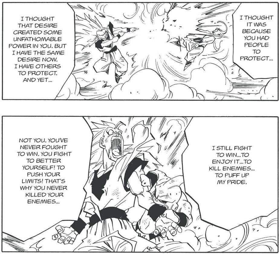 Analyzing Goku and Vegeta, according to Vegeta