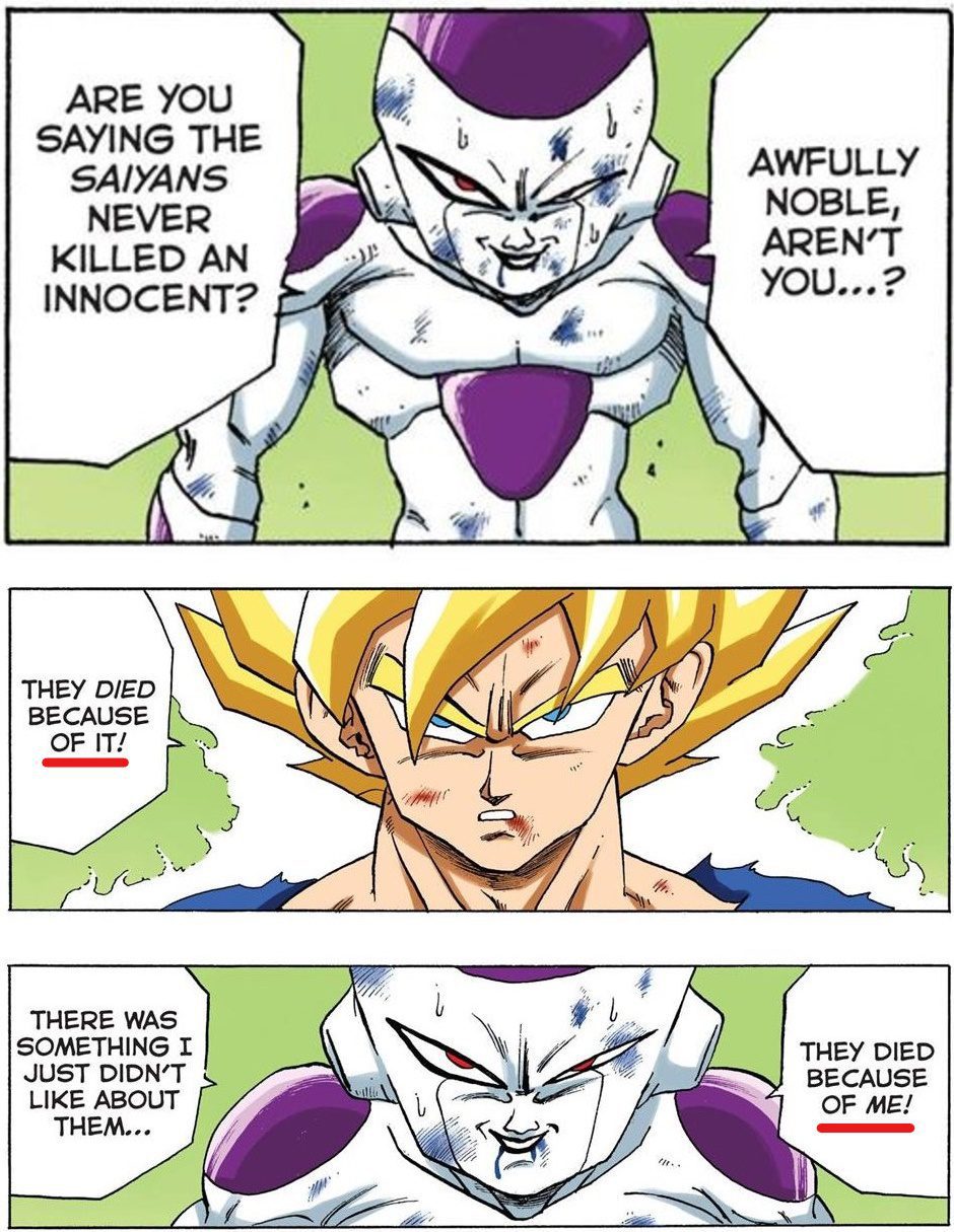 Goku believes the Saiyans died because of their own doings