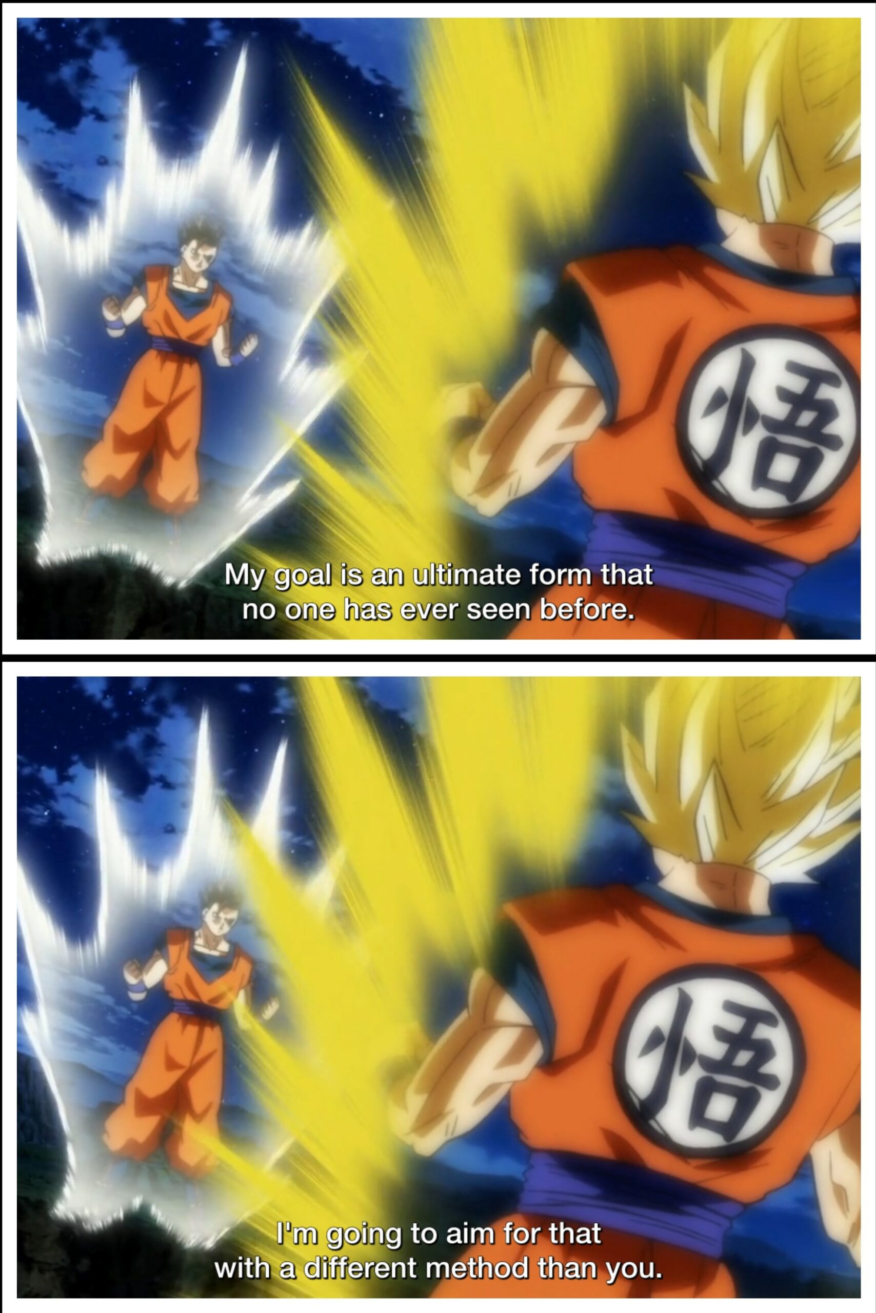 Gohan takes a different path from Goku's
