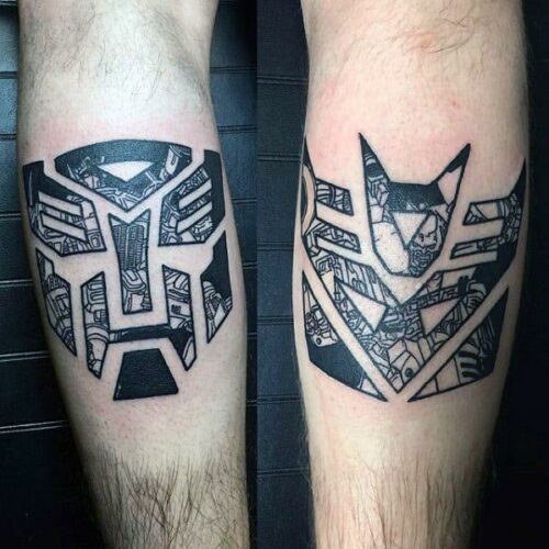 Transformers autobots and decepticons symbol