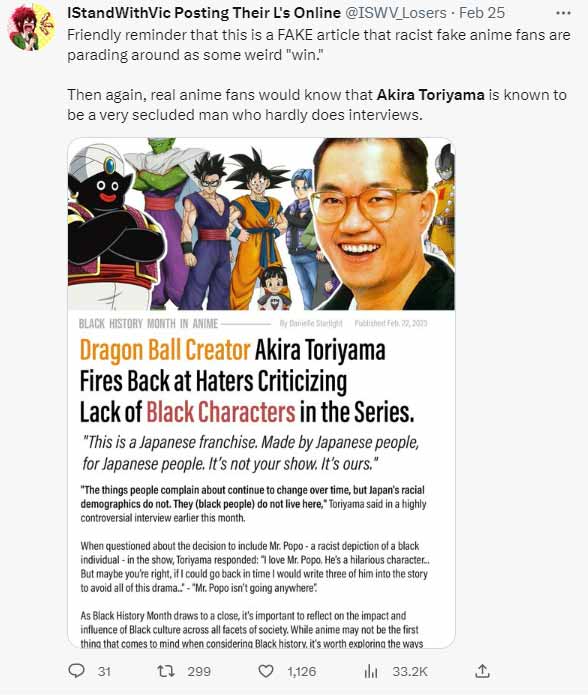 Tranh cãi phân biệt chủng tộc của Akira Toriyama4