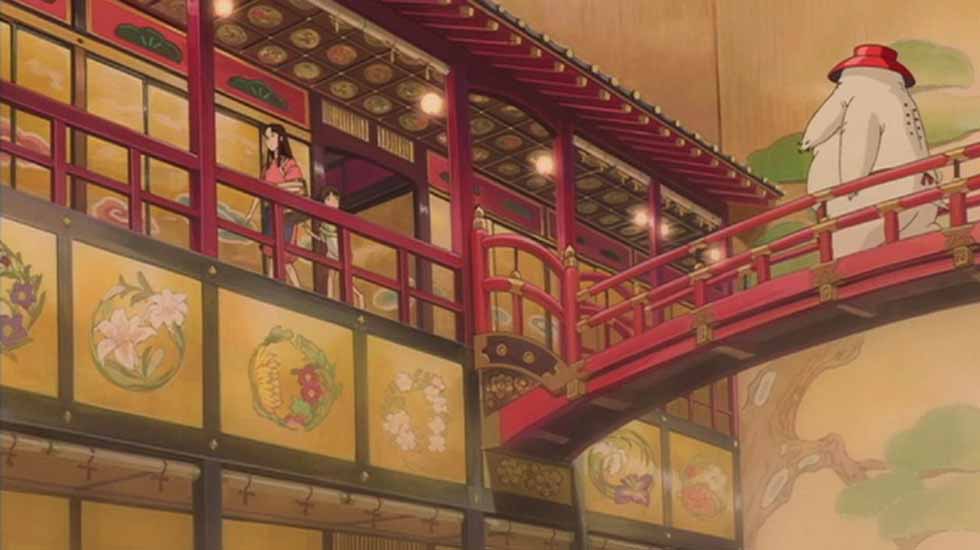 The Bathhouse where Chihiro lives from Spirited Away