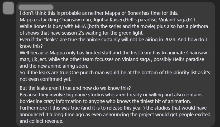 Bones X Mappa One Punch Man Season 3 Fan Reactions