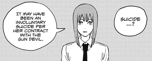 Makima explains Akane's suicide to the higher ups