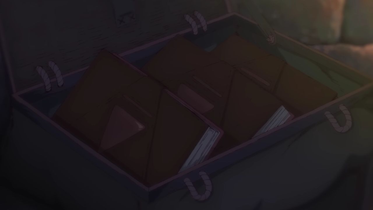 Iguin had multiple forbidden magic books with him in Witch Hat Atelier ep. 1