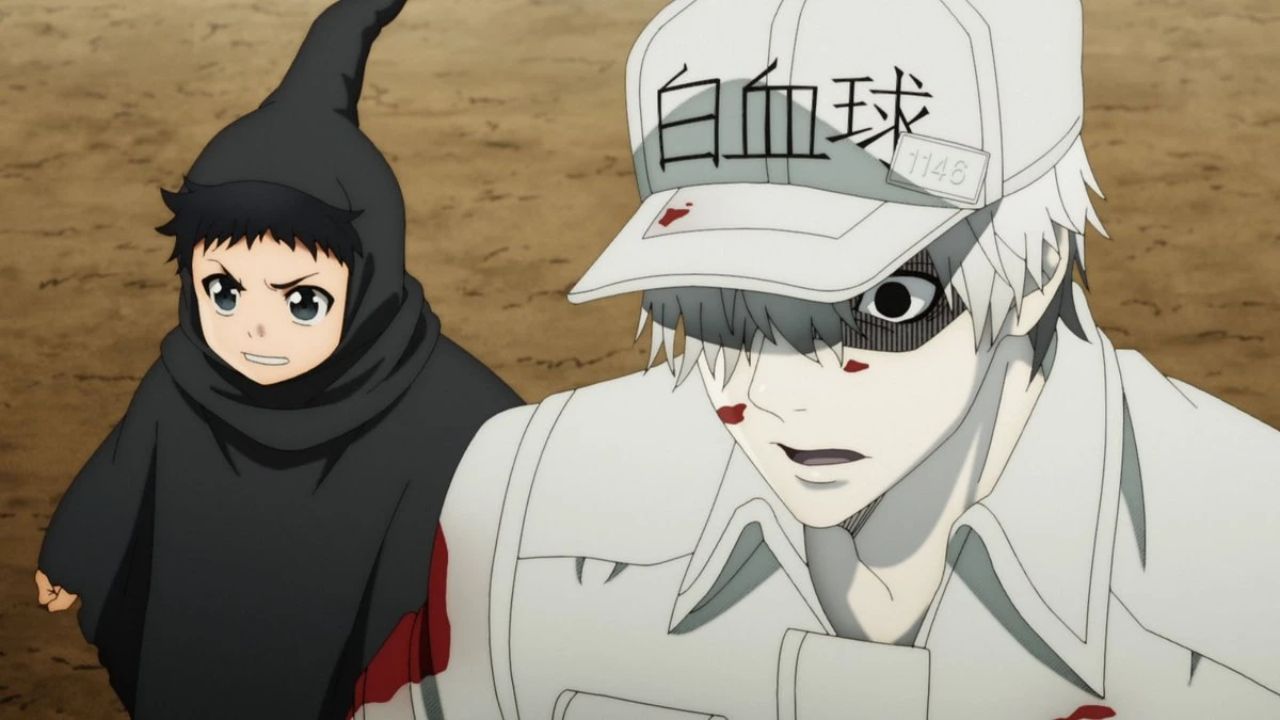Cells at Work! anime Hakkekyu shocked
