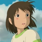 Shocked Chihiro from Studio Ghibli's Spirited Away film